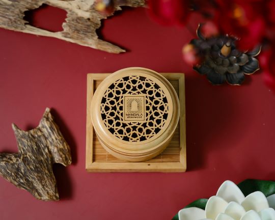 Hộp gỗ 2in1 khoanh cao cấp 4h Mandala